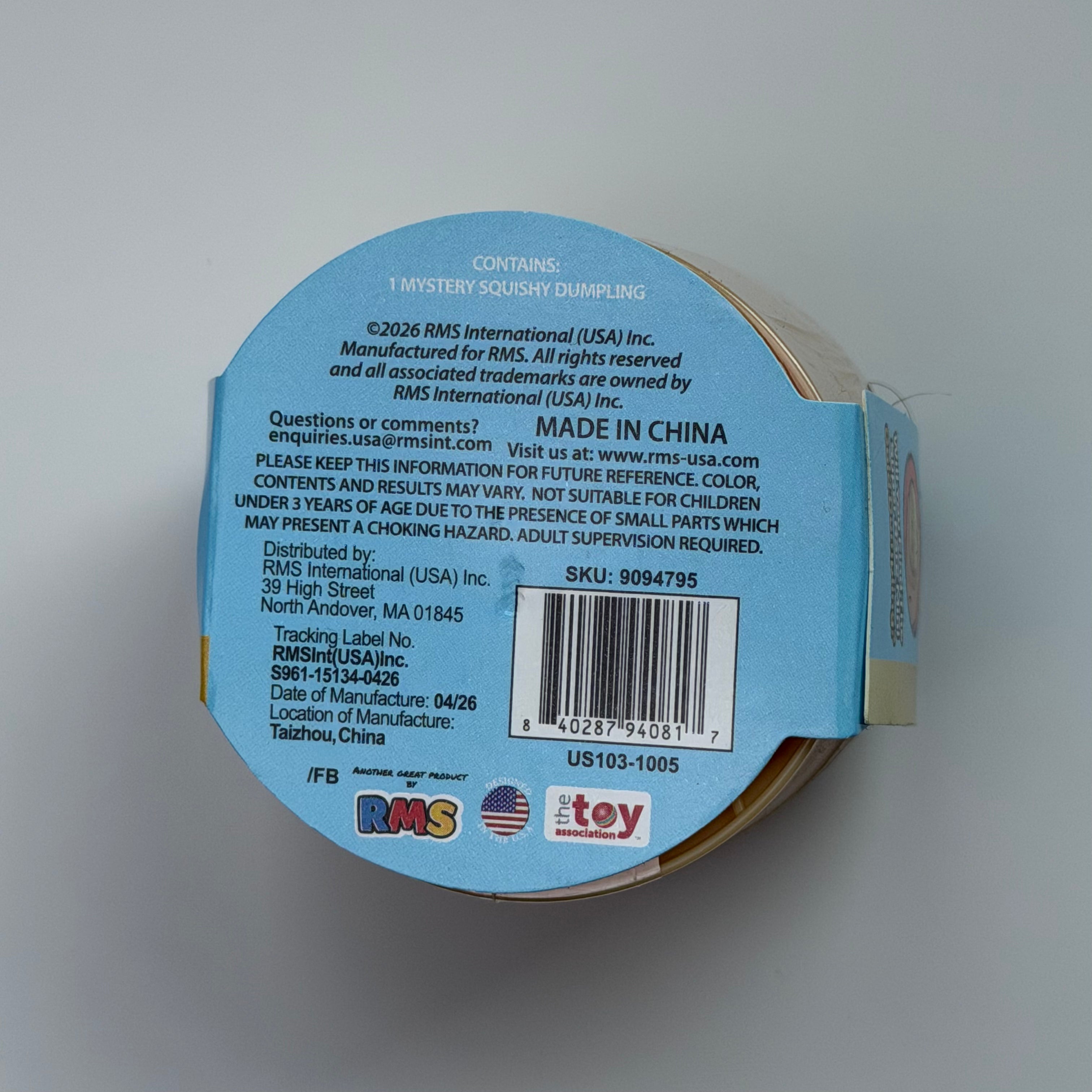 Crazy Fun RMS Mini Mystery Dumpling Series 1