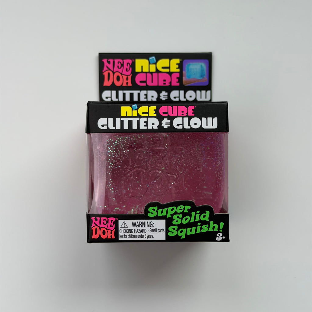NeeDoh Nice Cube Glitter and Glow - (Random Color)
