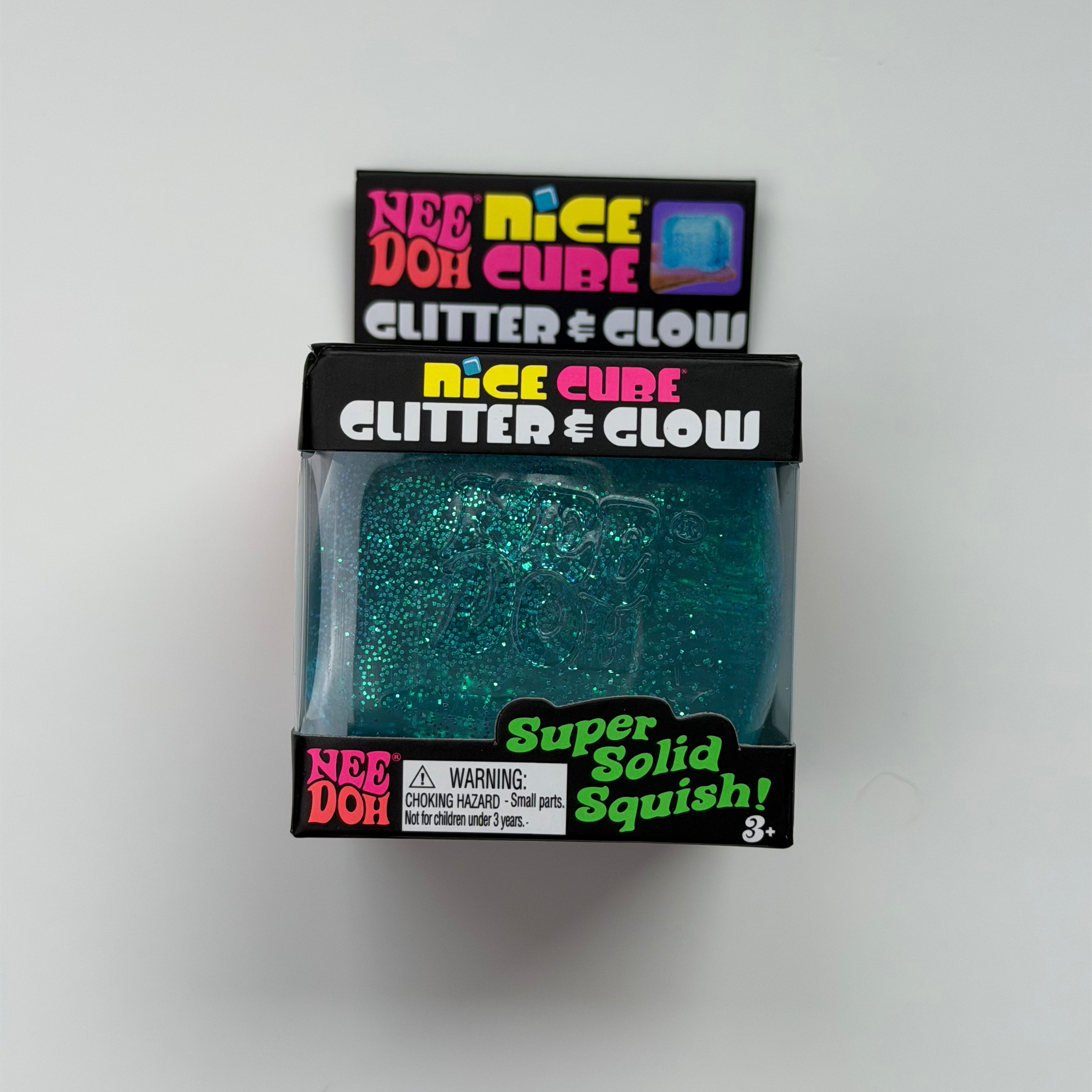 NeeDoh Nice Cube Glitter and Glow - (Random Color)
