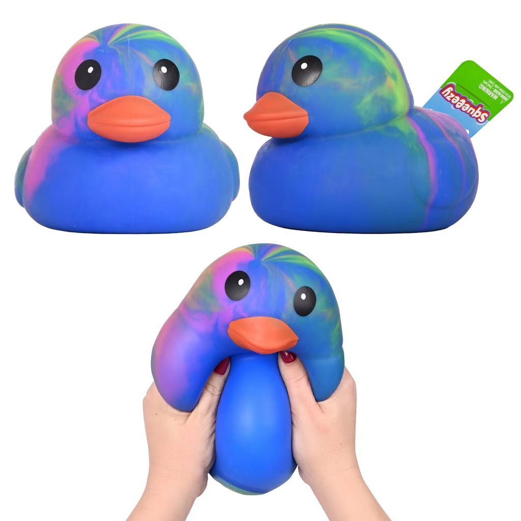 Sunny Days Jumbo Squeezy Ducks - Tie Dye