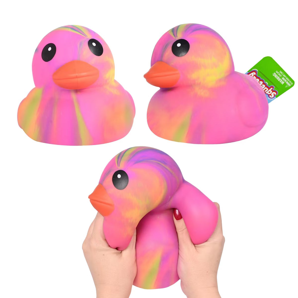 Sunny Days Jumbo Squeezy Ducks - Tie Dye